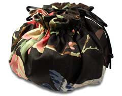 Drawstring Jewelry Travel and Storage Bag Lined with Pacific Silvercloth