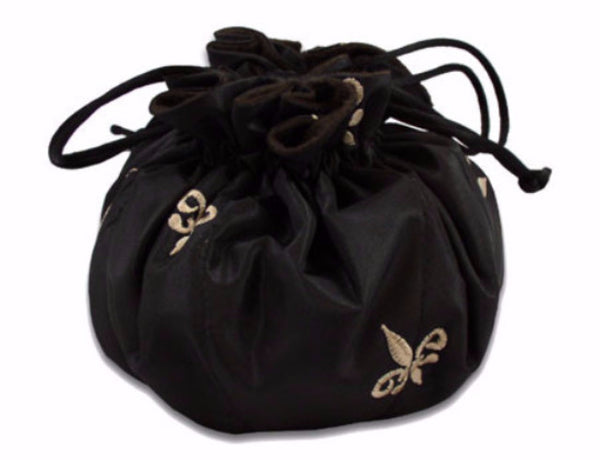Drawstring Jewelry Travel and Storage Bag Lined with Pacific Silvercloth