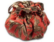 Drawstring Jewelry Travel and Storage Bag Lined with Pacific Silvercloth
