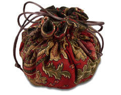 Drawstring Jewelry Travel and Storage Bag Lined with Pacific Silvercloth