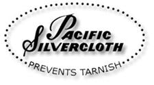 Pacific Silver Cloth Anti Tarnish 8 Slot FLATWARE Tie Roll Pouch 6 5/8 x 10  1/4